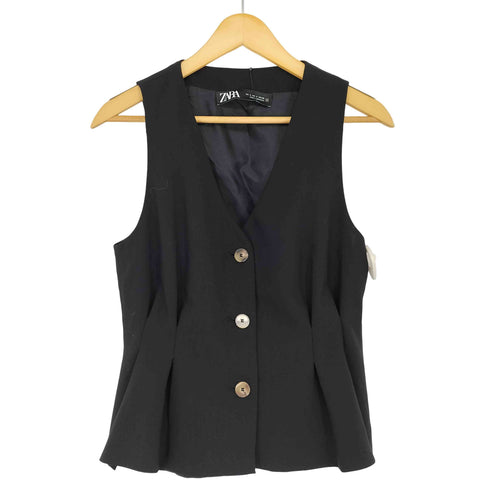 ザラ ZARA Vネック ベスト レディース import:S