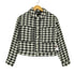 ザラ ZARA ツイードチェックジャケット レディース import:S
