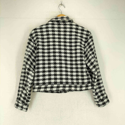 ザラ ZARA ツイードチェックジャケット レディース import:S