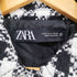 ザラ ZARA ツイードチェックジャケット レディース import:S
