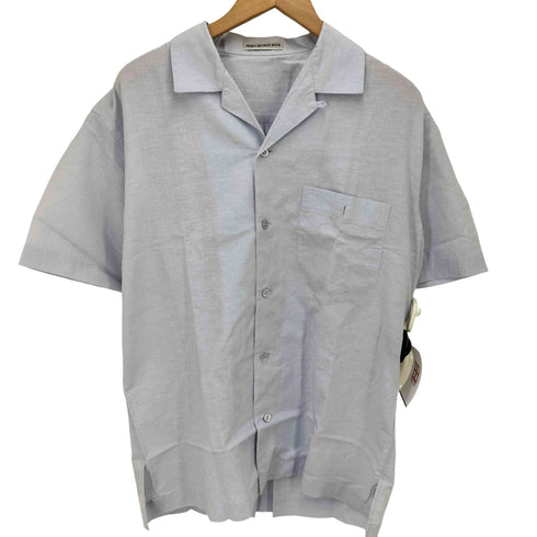 イッセイミヤケメン ISSEY MIYAKE MEN 90S 銀タグ リネン混 オープンカラー S/S シャツ メンズ