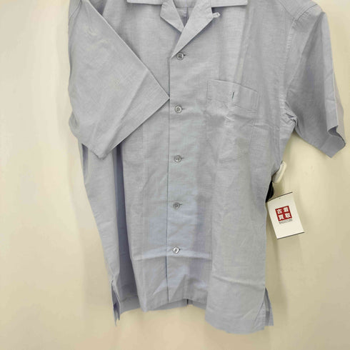 イッセイミヤケメン ISSEY MIYAKE MEN 90S 銀タグ リネン混 オープンカラー S/S シャツ メンズ