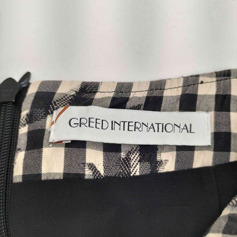 グリードインターナショナル GREED International 総柄チェックスカート レディース