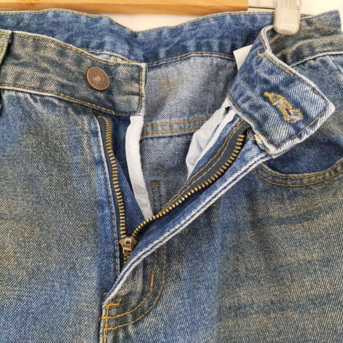 リメイク ダーティ加工バギーデニムパンツ メンズ JPN:L