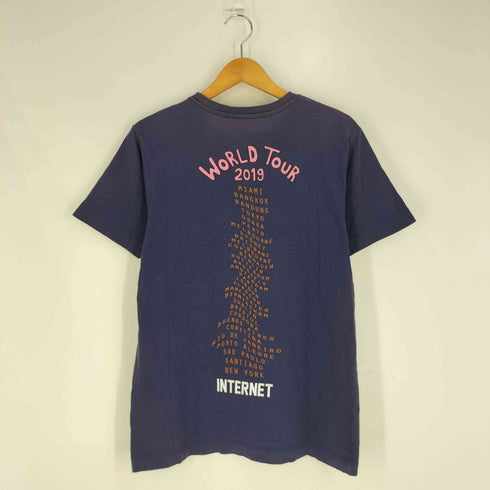 INTERNET バンドプリント クルーネック Tシャツ メンズ import:M