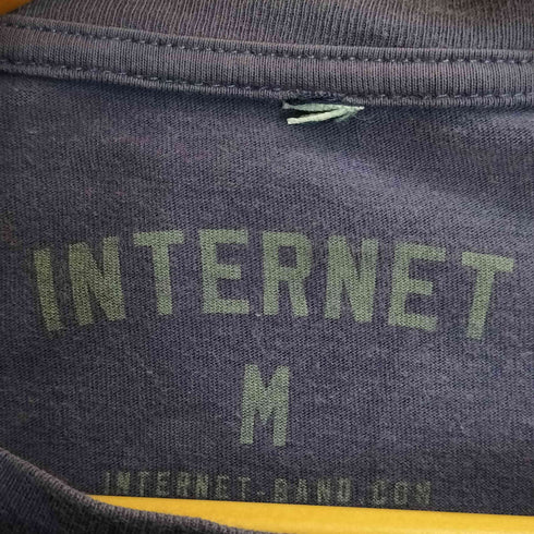 INTERNET バンドプリント クルーネック Tシャツ メンズ import:M