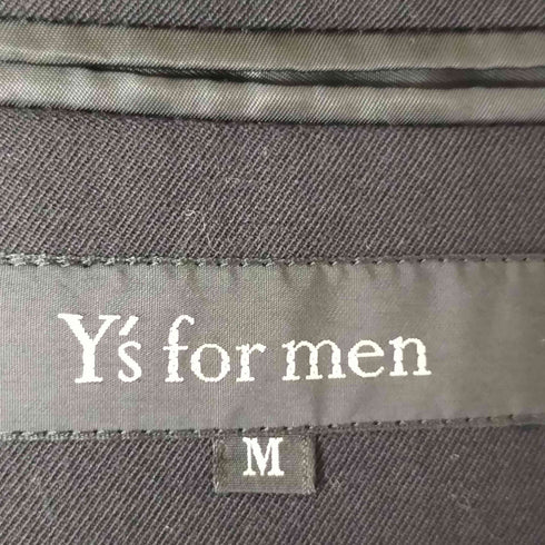 ワイズフォーメン Ys for men 90S 96SS 100番台 111 ウールギャバ 2タック センタープレスワイドスラックス ウール スーツ セットアップ メンズ JPN:M