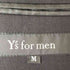 ワイズフォーメン Ys for men 90S 96SS 100番台 111 ウールギャバ 2タック センタープレスワイドスラックス ウール スーツ セットアップ メンズ JPN:M