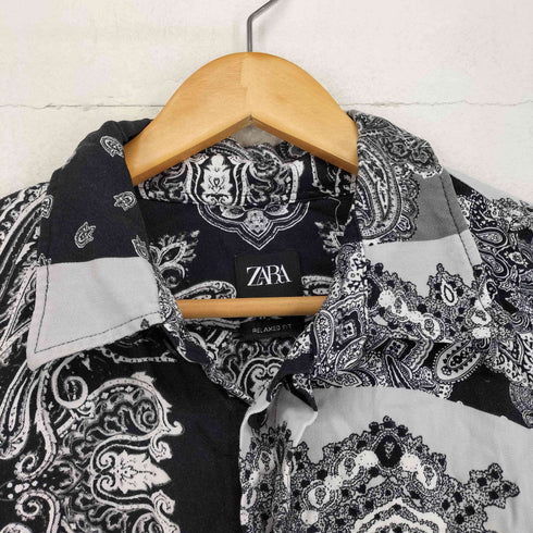 ザラ ZARA ペイズリー柄シャツ メンズ JPN:L