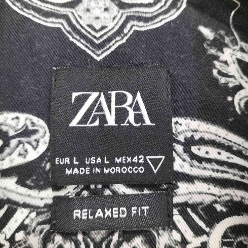 ザラ ZARA ペイズリー柄シャツ メンズ JPN:L