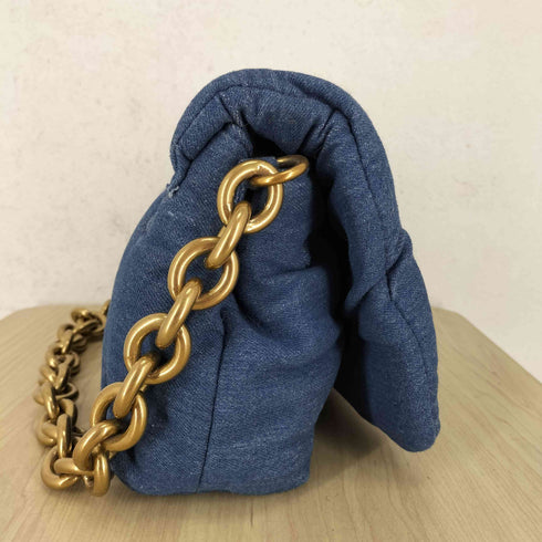 ザラ ZARA デニムチェーンショルダーバッグ レディース