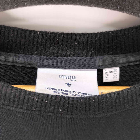 コンバーストウキョウ CONVERSE TOKYO ワンポイント刺繍 サイドライン スウェットプルオーバー メンズ JPN:4