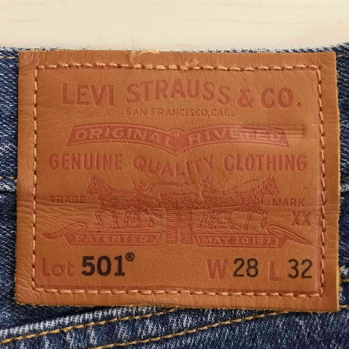 リーバイス Levis PREMIUM プレミアム 501 ボタンフライ ストレート デニムパンツ レディース W28 L32