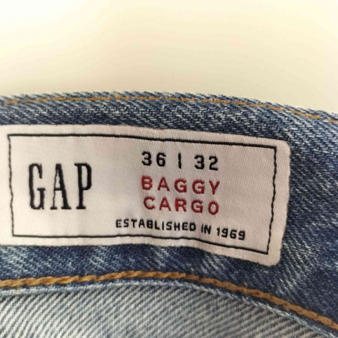 ギャップ Gap 24SS DOUBLE CARGO ダブル カーゴ バギー デニム メンズ 36×32