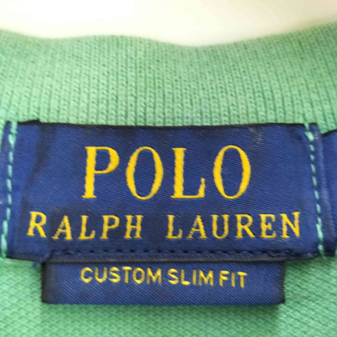 ポロラルフローレン POLO RALPH LAUREN CUSTOM SLIM FIT ポニー刺繍 ポロシャツ メンズ import:M