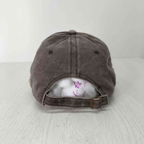 ダメージ加工6パネルキャップ メンズ