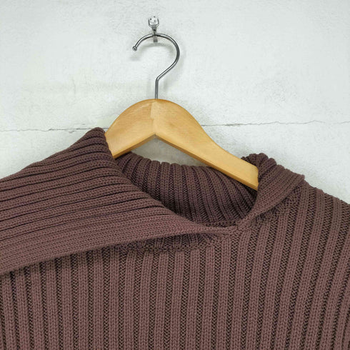 ザラ ZARA リブニット クロップドセーター レディース import:M