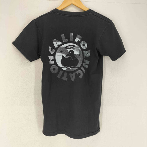 1999 袖裾シングル 両面プリントクルーネックTシャツ メンズ