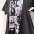 1999 袖裾シングル 両面プリントクルーネックTシャツ メンズ