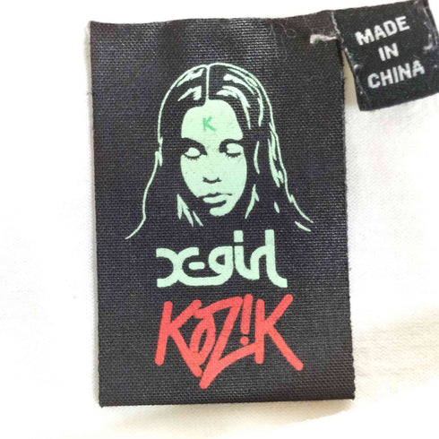 エックスガール X-girl ×Kozik プリントTシャツ レディース import:L