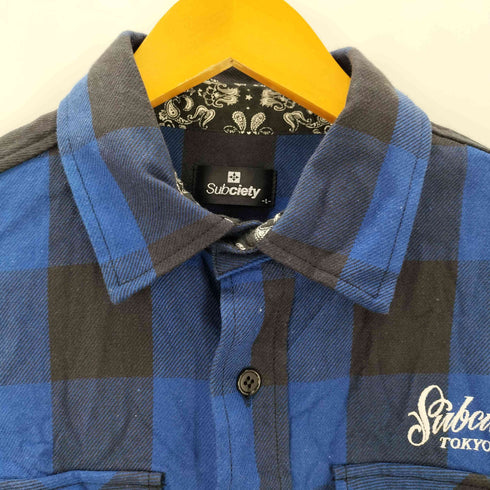 サブサエティ Subciety チェック柄 長袖シャツ メンズ JPN:L