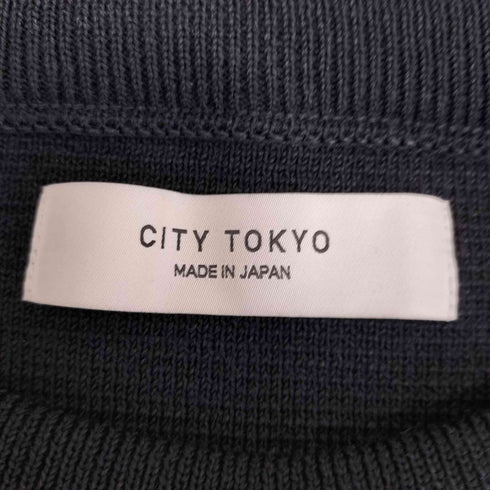 シティー CITY CITY TOKYO ミラノリブ編み ウォッシャブル ポリ ウール ニット スウェット メンズ JPN:1