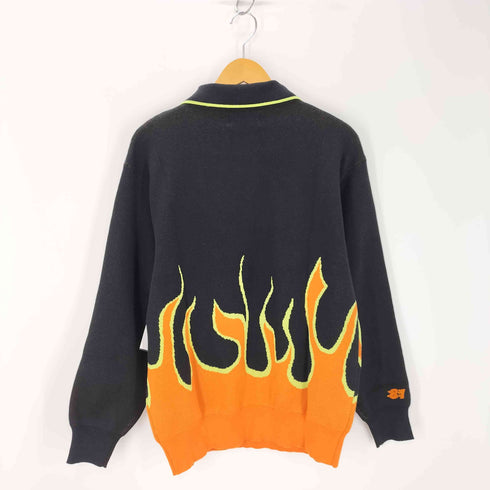 サプライヤー SUPPLIER FIRE PATTERN HALF ZIP KNIT メンズ JPN:M
