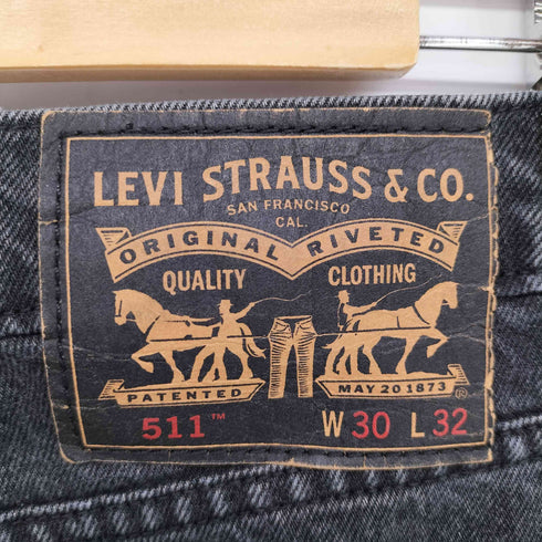 リーバイス Levis 511 スキニー ブラックデニム メンズ W30 L32
