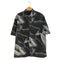 ザラ ZARA スモークパターン シアサッカー レギュラーカラー シャツ メンズ import:M
