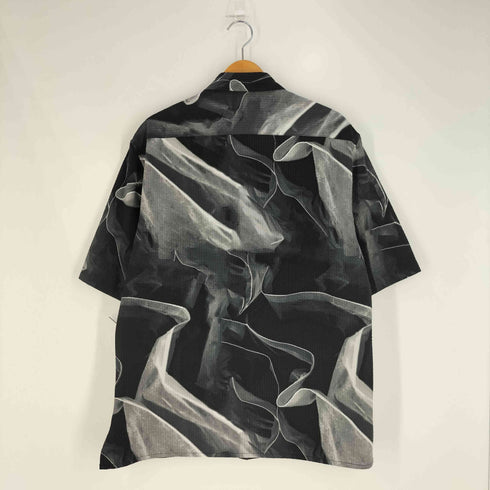 ザラ ZARA スモークパターン シアサッカー レギュラーカラー シャツ メンズ import:M