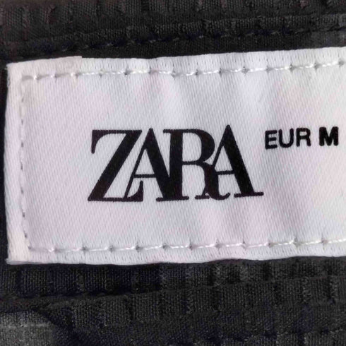ザラ ZARA スモークパターン シアサッカー レギュラーカラー シャツ メンズ import:M