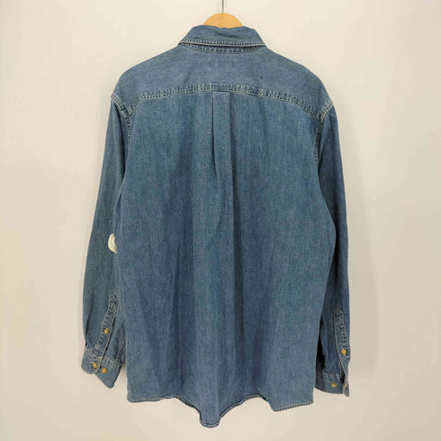 ランズエンド LANDS END 00s デニムワークシャツ メンズ L