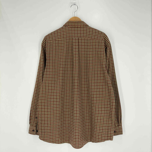 エルエルビーン L.L.Bean ブロックチェック ポケット コットン レギュラーカラー シャツ メンズ import:L