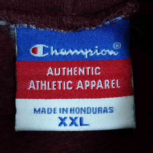 チャンピオン Champion 00s 三色タグ フットボールチームロゴプリント プルオーバーパーカー メンズ XXL