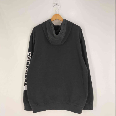 カーハート Carhartt ORIGINAL FIT MIDWEIGHT LOGO SLEEVE GRAPHIC SWEATSHIRT ロゴ スリーブ スウェットシャツ プルオーバーパーカー メンズ import:L