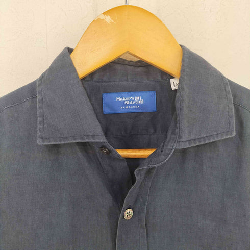 メーカーズシャツカマクラ Makers Shirt 鎌倉 カジュアルシャツ リネン前開き メンズ JPN:M