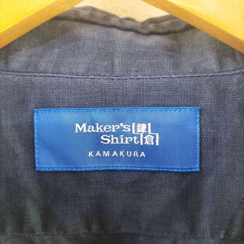 メーカーズシャツカマクラ Makers Shirt 鎌倉 カジュアルシャツ リネン前開き メンズ JPN:M