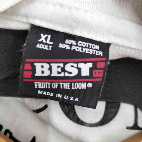 フルーツオブザルーム FRUIT OF THE LOOM 90S MADE IN USA シングルステッチ WISCONSIN 両面プリント S/S Tシャツ メンズ import:XL