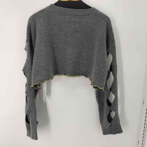 DOWELL デザインクロップドニット レディース