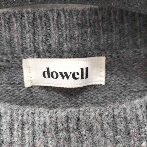 DOWELL デザインクロップドニット レディース