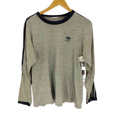 アディダス adidas 80~90s 袖ライン クルーネックTシャツ メンズ