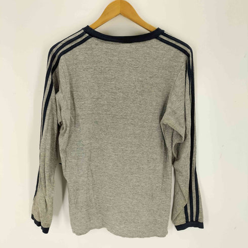 アディダス adidas 80~90s 袖ライン クルーネックTシャツ メンズ