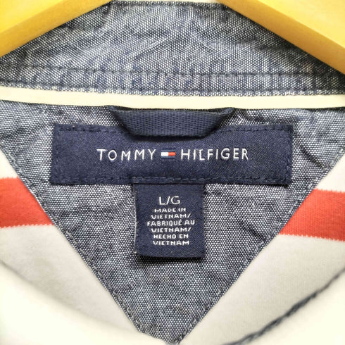 トミーヒルフィガー TOMMY HILFIGER ボーダー柄ポロシャツ メンズ JPN:L