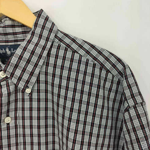 ラルフローレン RALPH LAUREN 90S BLAKE ポニー刺繍S/S BDチェックシャツ メンズ import:XL
