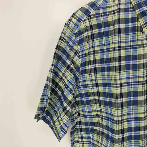 ラルフローレン RALPH LAUREN 90S BLAKE ポニー刺繍S/S BDチェックシャツ メンズ import:M