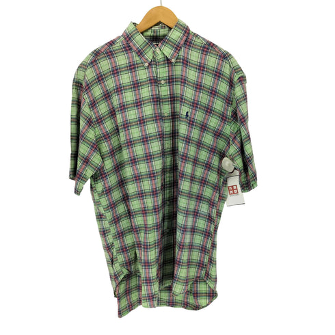 ラルフローレン RALPH LAUREN 90S BLAKE ポニー刺繍S/S BDチェックシャツ メンズ import:L