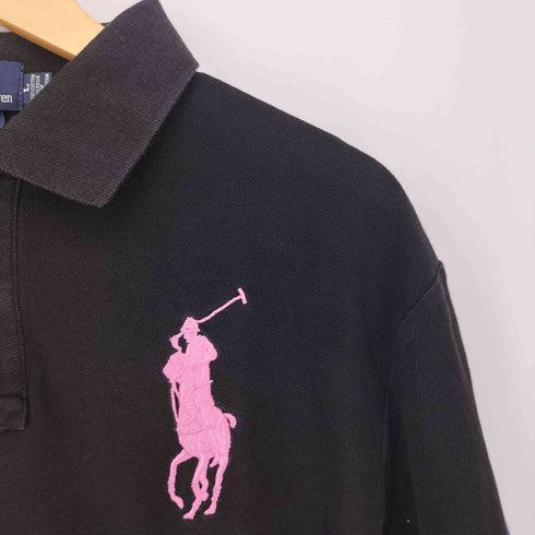 ポロバイラルフローレン Polo by RALPH LAUREN ビックポニー 鹿の子ポロシャツ メンズ import:L
