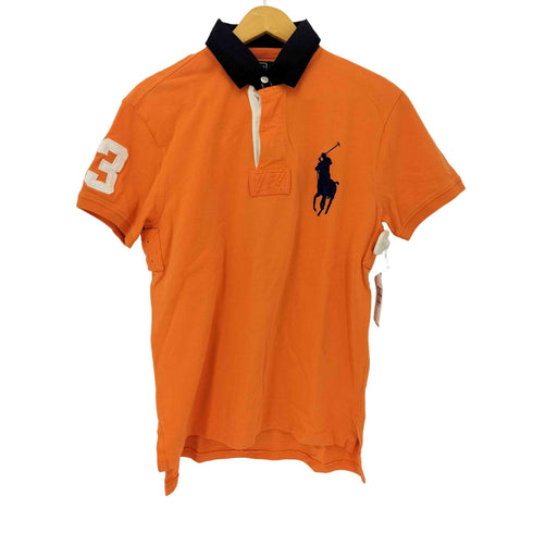 ポロバイラルフローレン Polo by RALPH LAUREN ビックポニー 鹿の子ポロシャツ メンズ import:M