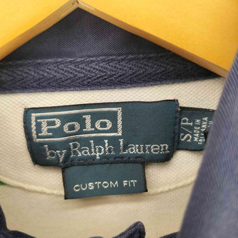 ポロバイラルフローレン Polo by RALPH LAUREN ビックポニー ボーダー 鹿の子ポロシャツ メンズ import:S