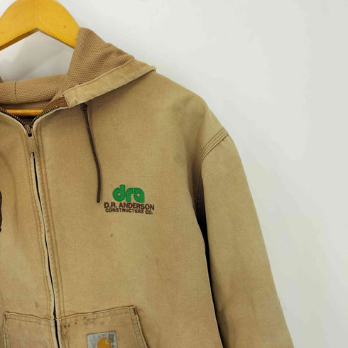 カーハート Carhartt 90S 企業ロゴ刺繍 ダック アクティブパーカー メンズ